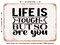 DECORATIVE METAL SIGN - Life is tough But So Are You - 2 - Vintage Rusty Look